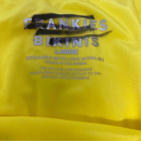 Frankies Bikini Anne Plissé Full Coverage Bikini Bottom Brand New Size Large - Picture 3 of 4